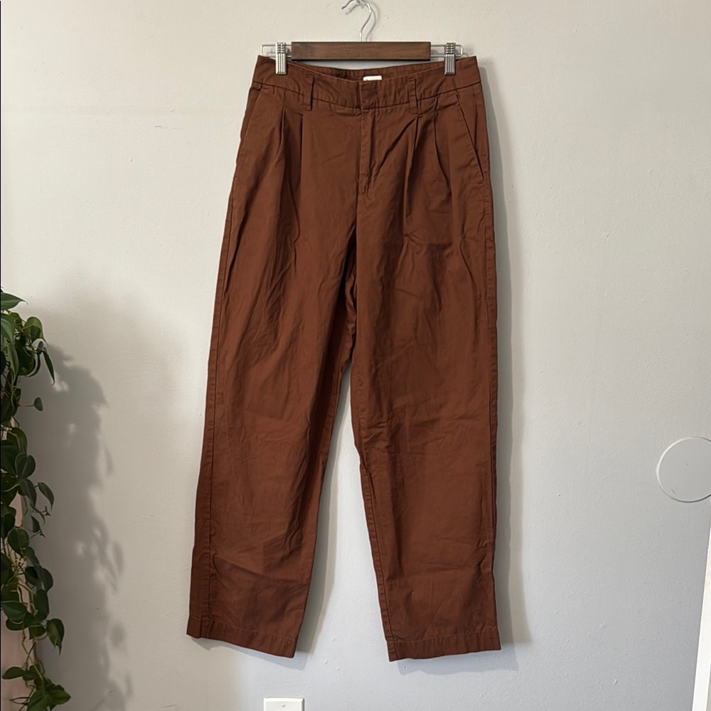 a new day Brown Trousers with Wide-Leg and High-Waist